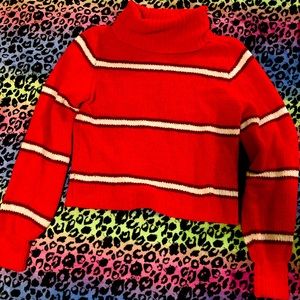 Wild Fable striped fuzzy sweater